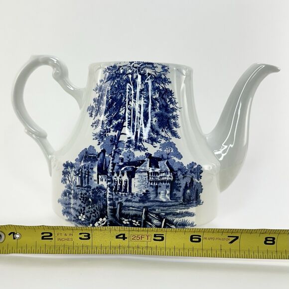 Vintage J & G Meakin English Ironstone Teapot Stokesay Castle Shropshire - Picture 9 of 9